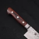Thumbnail 4 of Кухненски нож Musashi - Япония - ръчна изработка - стомана VG10 - Tsuchime Damascus - Santoku 180мм