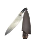 Thumbnail 4 of Кухненски нож - кован - ръчна изработка - черен дамаск - CB 100017