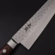Thumbnail 3 of Кухненски нож Musashi - Япония - ръчна изработка - стомана VG10 - Tsuchime Damascus - Gyuto 210мм