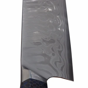 Снимка на Кухненски нож - Nakiri - японска стомана AUS 10 - дръжка тип пчелна пита - CB 100068