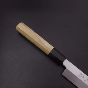 Снимка на Кухненски нож Musashi - Япония - ръчна изработка - стомана White steel #2 - острие Yanagiba - 240 мм
