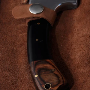 Снимка на Комплект ножове (3 броя) - ръчна изработка черен дамаск - CB 100062