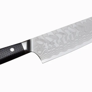 Снимка на Кухненски нож - Kiritsuke - японска стомана AUS 10 - дръжка тип пчелна пита - CB 100069
