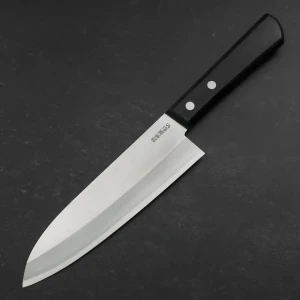 Снимка на Ръчна изработка - Кухненски нож Musashi - Япония  - White steel #2 Santoku 170 мм H902