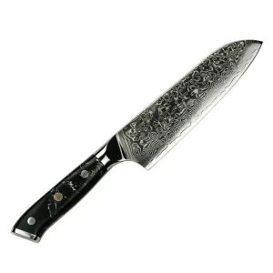 Снимка на Кухненски нож - Chefsblade - Santoku - дръжка от тюркоаз - CB 100112